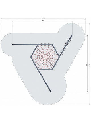  Канатний спортивний комплекс Павук